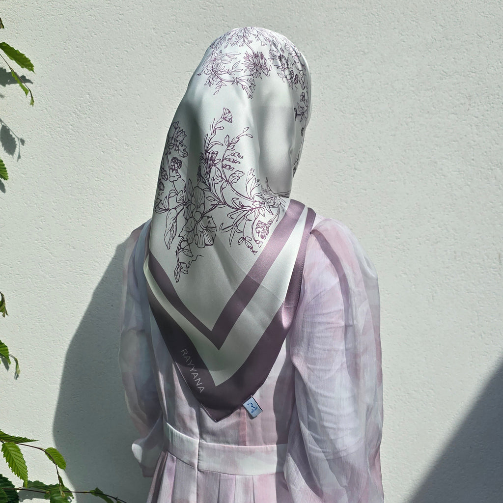Papillon Magenta Silk Scarf 90