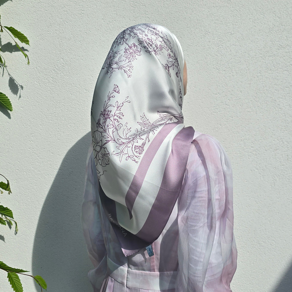 Papillon Magenta Silk Scarf 90