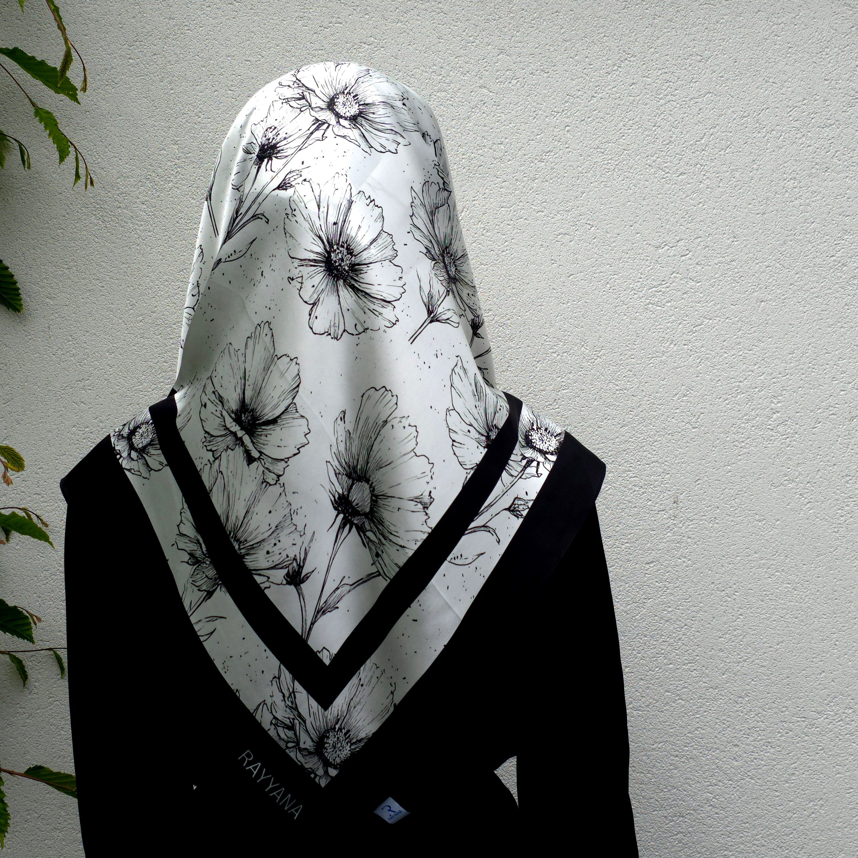 Film Noir Silk Scarf 90