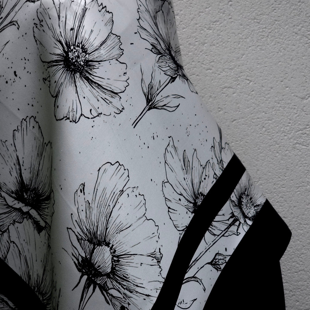 Film Noir Silk Scarf 90