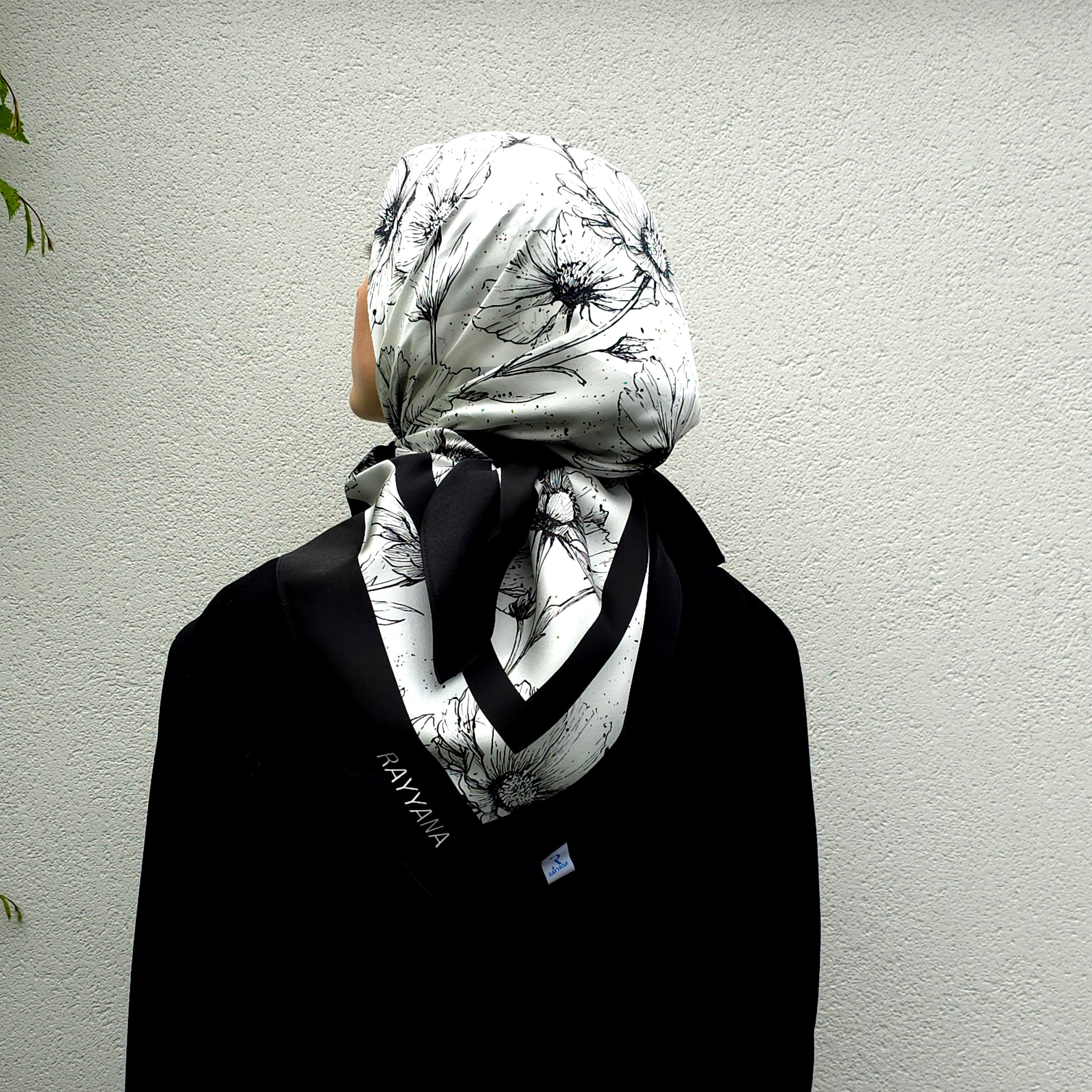 Film Noir Silk Scarf 90
