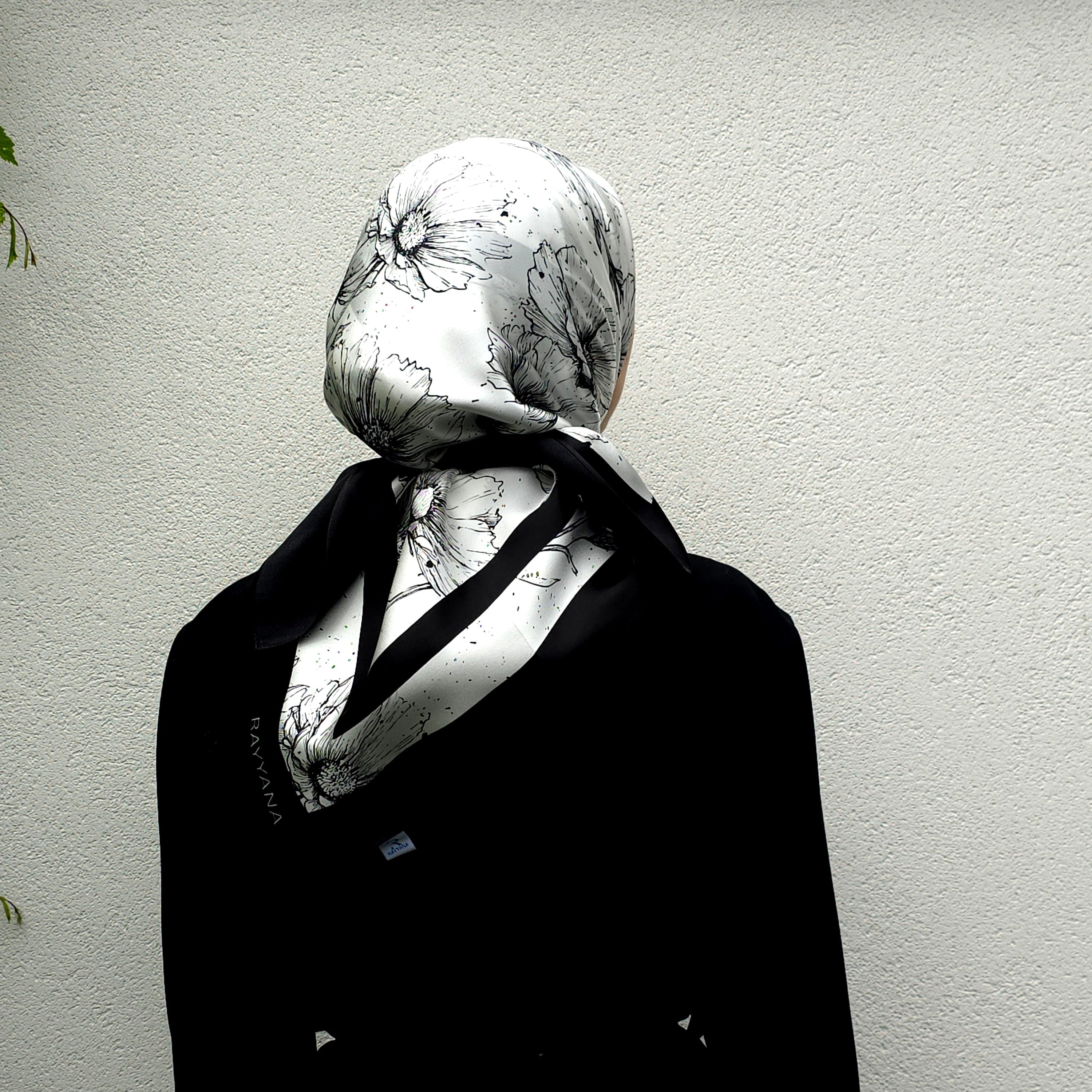 Film Noir Silk Scarf 90