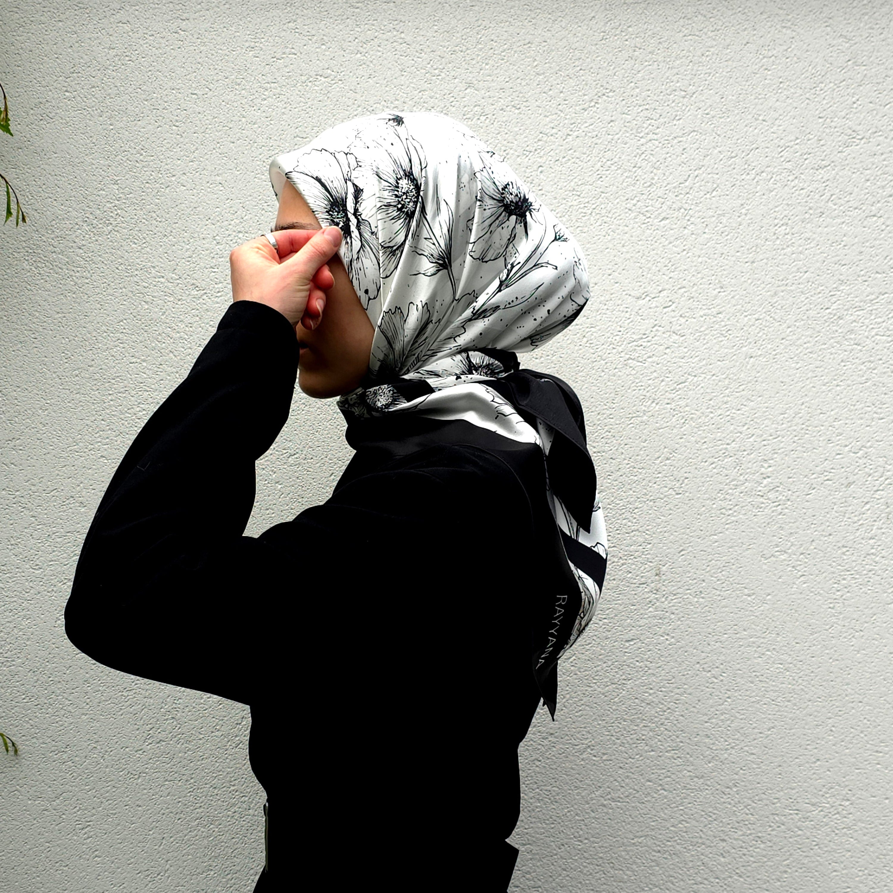 Film Noir Silk Scarf 90