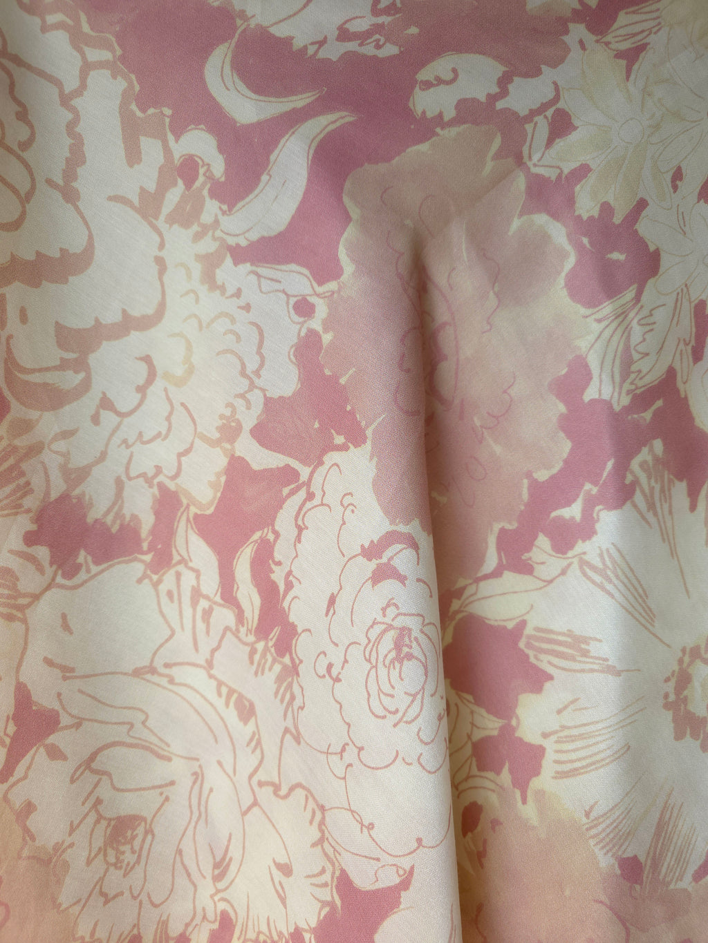 Midday Rose Silk-Cotton Scarf 110