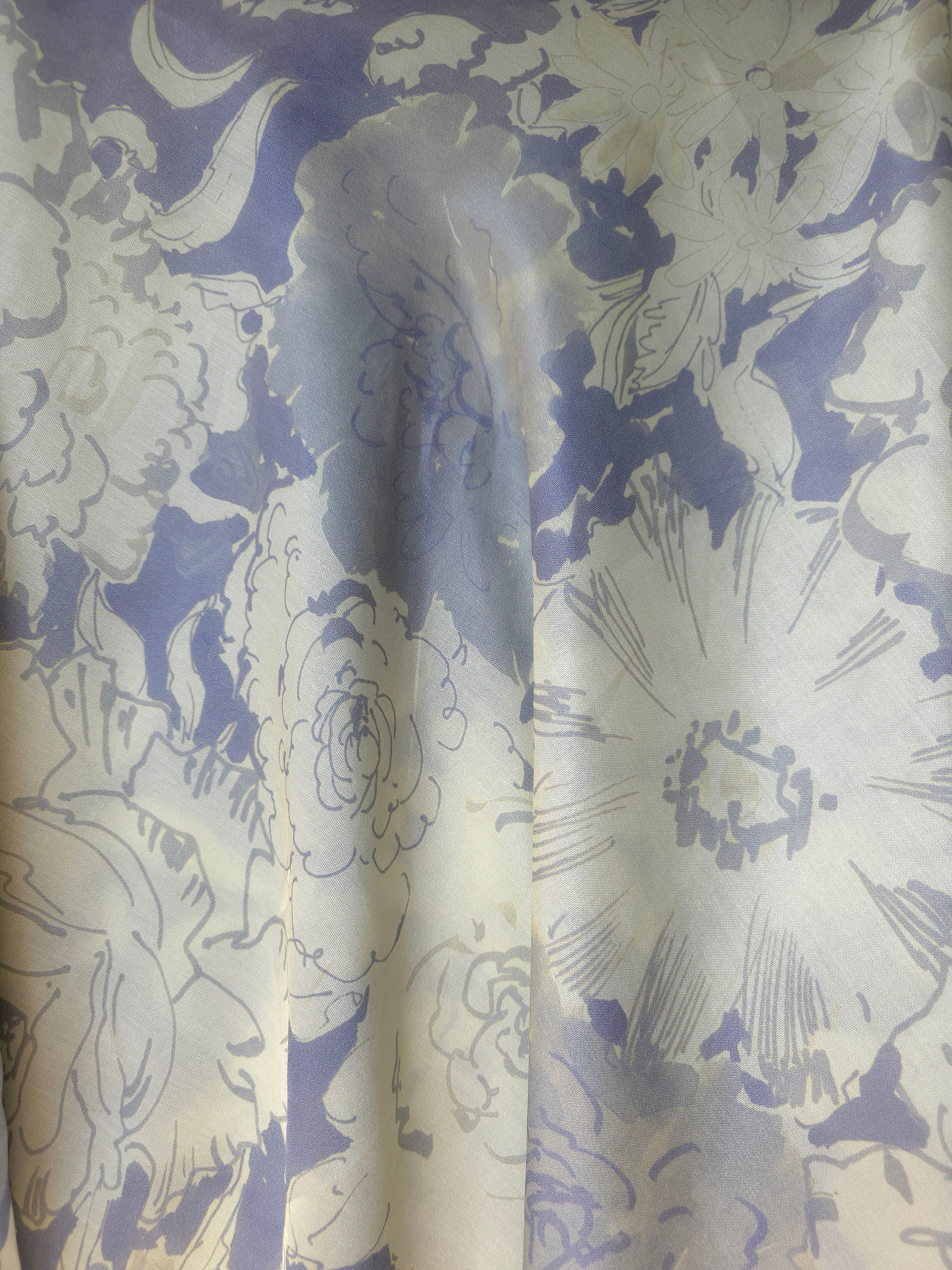 Midnight Rose Silk-Cotton Scarf 110