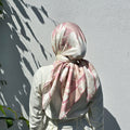Midday Rose Silk-Cotton Scarf 110