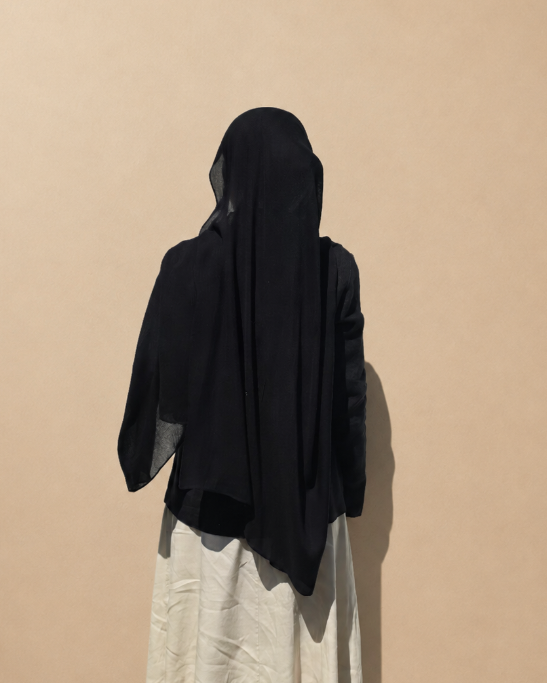 Black Modal Scarf 180 and undercap