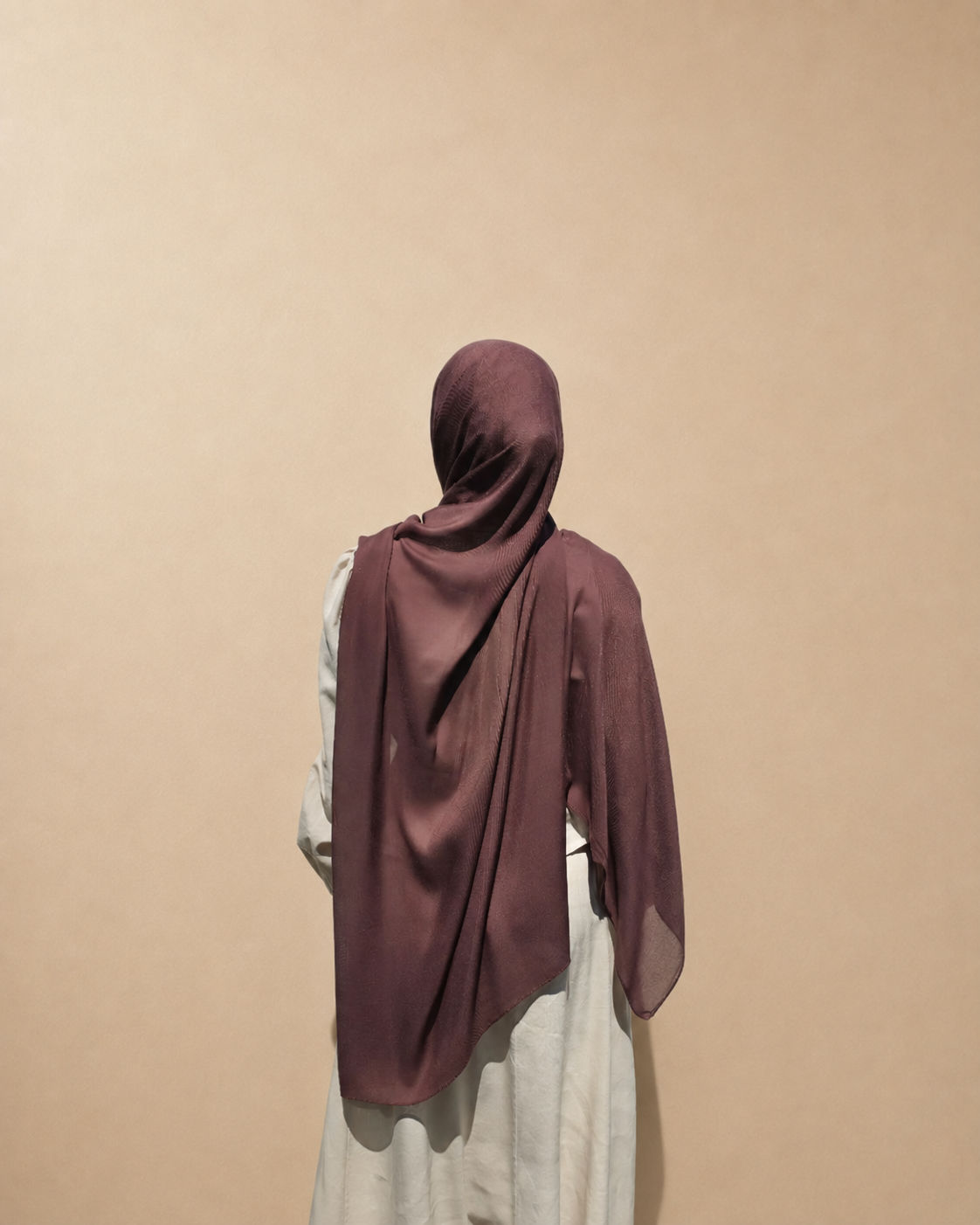 Chocolate Modal Scarf 180 and undercap