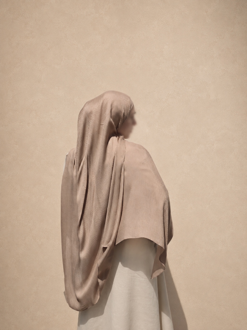 Tan Modal Scarf 180 and undercap