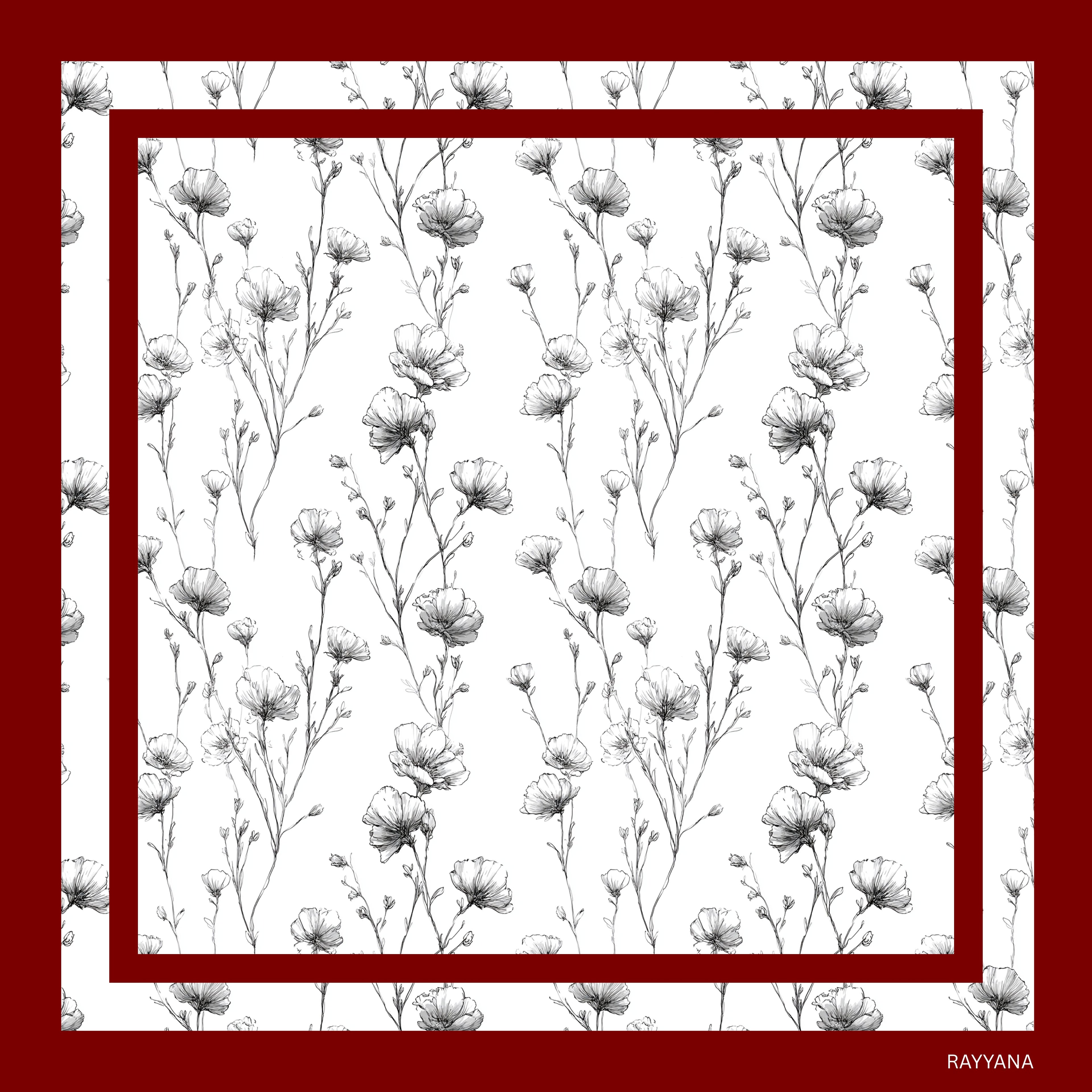 Ignited Silk Scarf 90