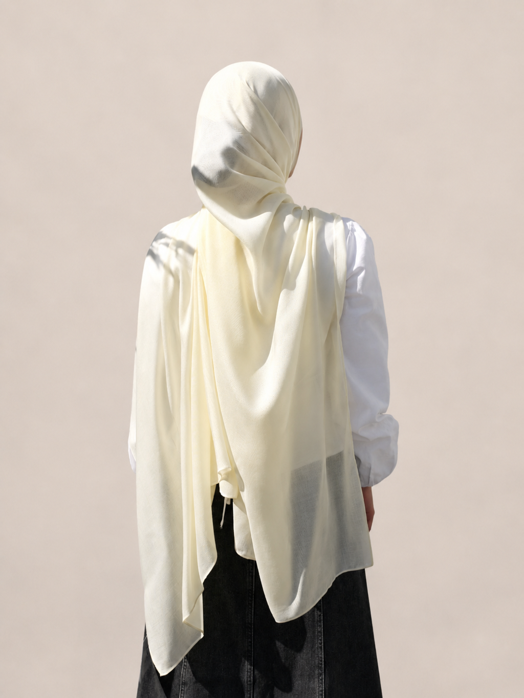 Meringue Modal Scarf 180 and undercap