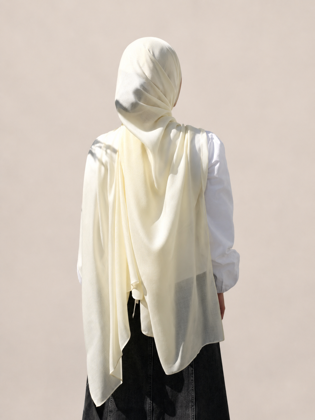 Meringue Modal Scarf 180 and undercap