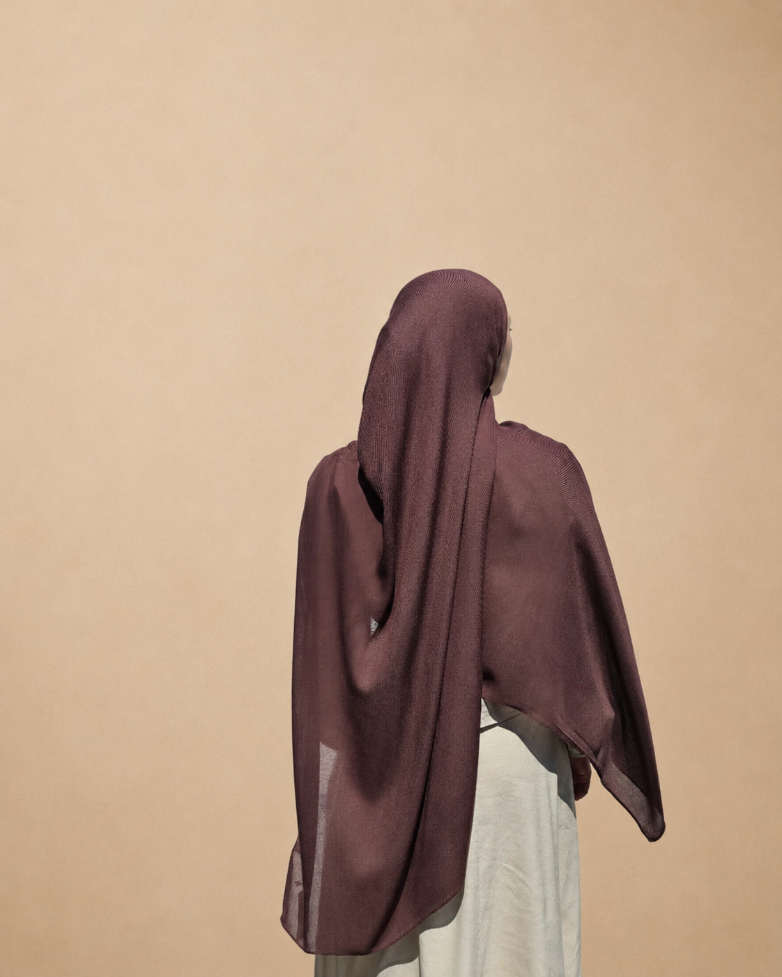 Chocolate Modal Scarf 180 and undercap