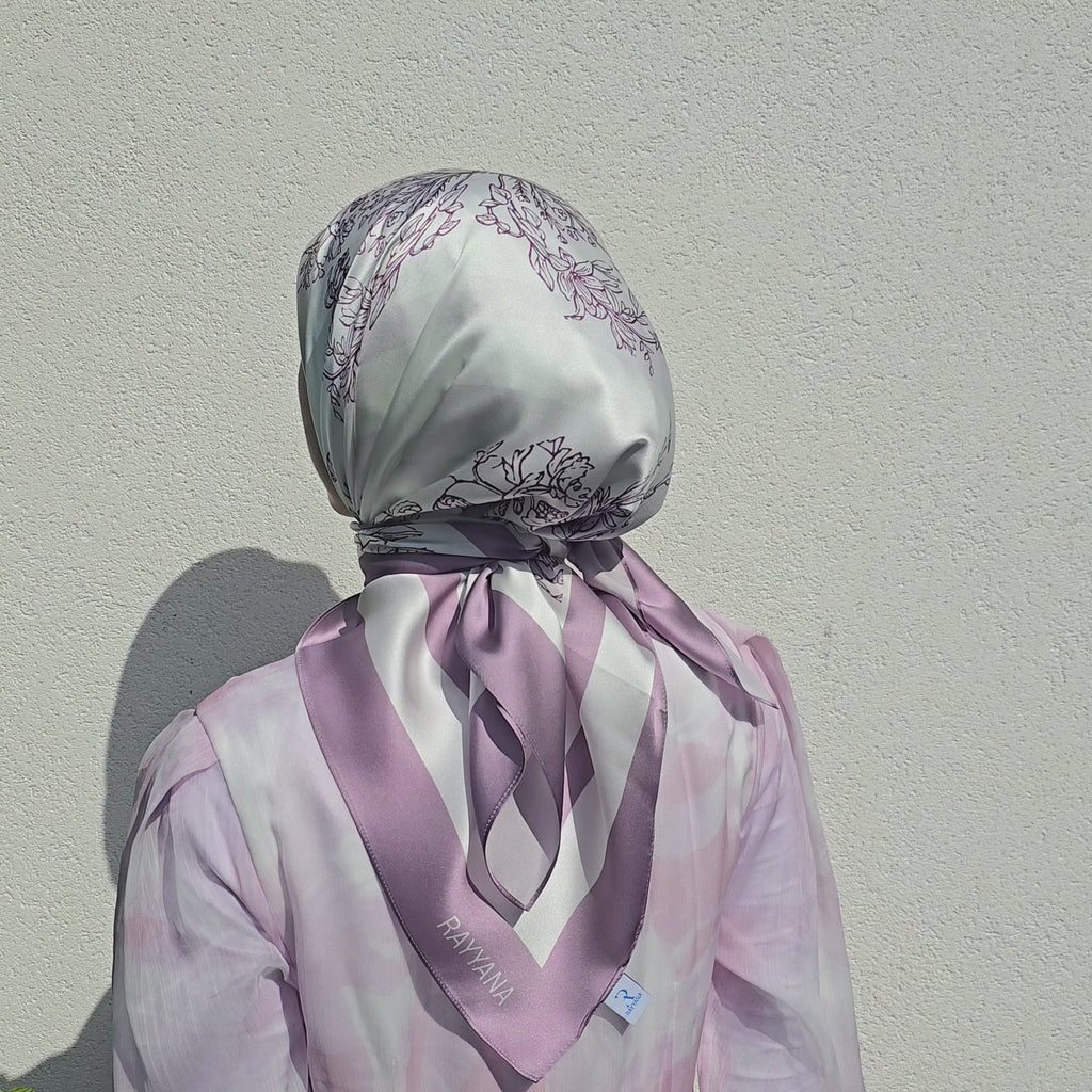 Papillon Magenta Silk Scarf 90
